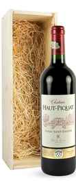 Вино красное сухое «Chateau Haut Piquat» 2003 г., в деревянной подарочной упаковке