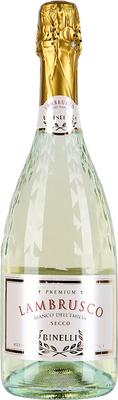 Вино игристое жемчужное белое сухое «Binelli Lambrusco Premium»