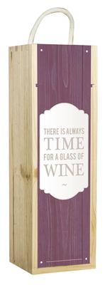  «There is always time for a glass off win» подарочная коробка для вина