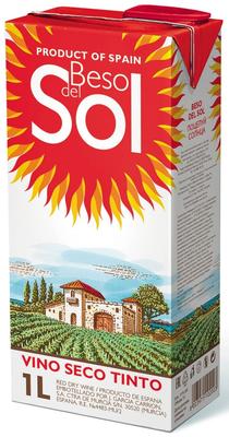 Вино красное сухое «Beso del Sol Tinto (Tetra Pak)»