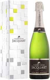 Шампанское экстра белое брют «Champagne Jacquart Extra-Brut Mosaique» в подарочной упаковке