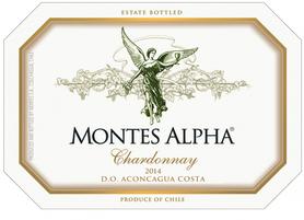 Вино белое сухое «Montes Alpha Chardonnay» 2014 г.