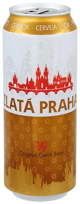 Пиво «Zlata Praha» в жестяной банке