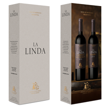 Вино красное сухое «La Linda» набор из 2-х бутылок в подарочной упаковке