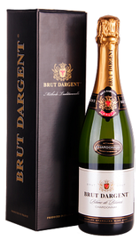 Вино игристое белое брют «Brut Dargent Blanc de Blanc Chardonnay» 2014 г., в подарочной упаковке