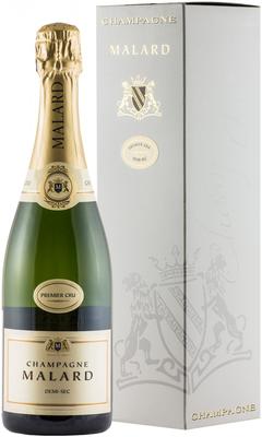 Шампанское белое полусухое «Malard Demi-Sec Premier Cru»
