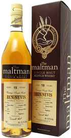 Виски шотландский «The Maltman Ben Nevis 18 years» 1996 г., в подарочной упаковке