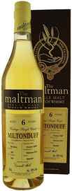 Виски шотландский «The Maltman Miltonduff 6 years» 2008 г., в подарочной упаковке