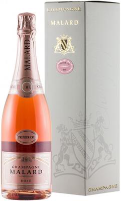 Шампанское розовое брют «Malard Brut Rose Excellence» в подарочной упаковке