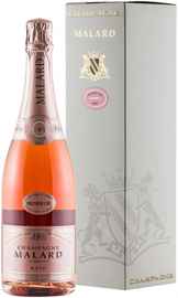 Шампанское розовое брют «Malard Brut Rose Excellence» в подарочной упаковке