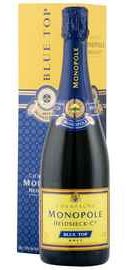 Шампанское белое брют «Heidsieck & Co Monopole Blue Top» в подарочной упаковке