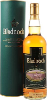 Виски шотландский «Bladnoch 12 years Sherry Matured» в тубе