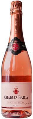 Вино игристое розовое брют «Charles Bailly Brut Supreme Rose»