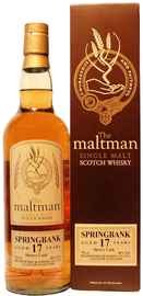Виски шотландский «The Maltman Springbank 17 years» 1996 г., в подарочной упаковке