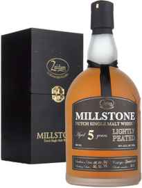 Виски «Zuidam Millstone Lightly Peated 5 Years Old» в деревянной подарочной упаковке