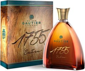 Коньяк французский «Maison Gautier Cognac 1755 Extra» в подарочной упаковке