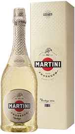 Вино игристое белое брют «Martini Prosecco Vintage» 2016 г., в подарочной упаковке