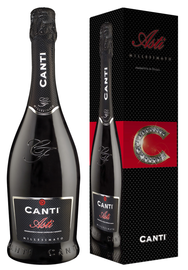 Вино игристое белое сладкое «Canti Asti» в подарочной упаковке