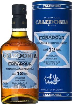 Виски шотландский «Edradour Caledonia 12 years old» в тубе