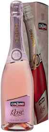 Вино игристое розовое сладкое «Cinsano Rose» в подарочной упаковке