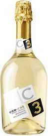 Вино белое экстра сухое «Con-Tre Pinot Grigio Spumante Millesimato Extra Dry»