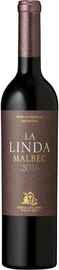 Вино красное сухое «Malbec La Linda» 2016 г.