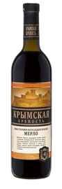 Вино столовое красное полусладкое «Крымская Крепость Мерло»