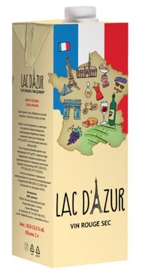 Вино столовое красное сухое «Lac D’Azur (Tetra Pak)»
