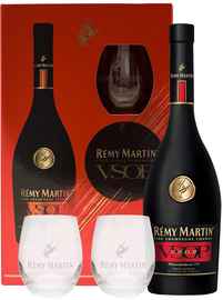 Коньяк французский «Remy Martin» в индивидуальной упаковке с 2 бокалами