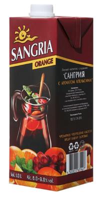Винный напиток «Сангрия с ароматом апельсина»