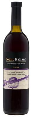 Вино столовое красное полусладкое «Sogno Italiano»