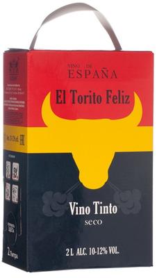 Вино столовое красное сухое «El Torito Feliz, 2 л»