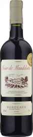 Вино красное сухое «Tour de Mandellotte Bordeaux» 2016 г.