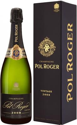 Шампанское белое брют «Pol Roger Brut Vintage» 2008