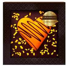 Шоколад «Chokodelika Сердце с апельсином» 90 гр., в блистере