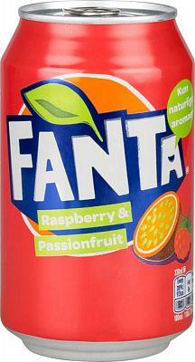 Газированный напиток «Fanta Raspberry & Passionfruit» 330 мл.