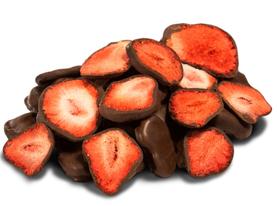 Конфеты «Клубника в темном шоколаде» 60 гр., постный продукт