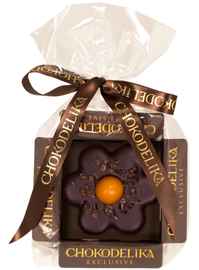 Конфеты «Цветок марципановый в темном шоколаде» 30 гр, в блистере
