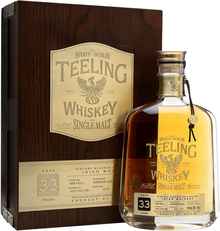 Виски ирландский «Teeling Single Malt Irish Whiskey 33 Years» в деревянной подарочной упаковке