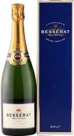 Шампанское белое брют «Besserat de Bellefon Brut Grande Tradition» в подарочной упаковке