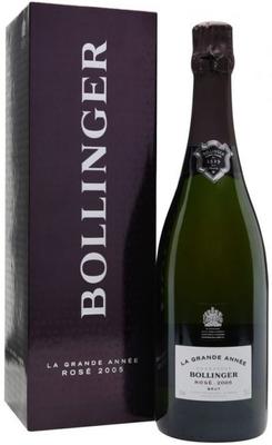 Шампанское розовое брют «Bollinger La Grande Annee Rose Brut» 2005 г., в подарочной упаковке