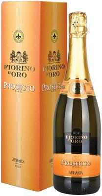 Вино игристое белое сухое «Prosecco Spumante Fiorino d'Oro» в подарочной упаковке