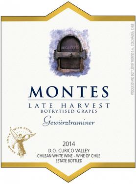 Вино белое сладкое «Montes Late Harvest» 2014 г.