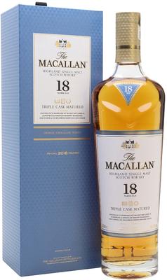 Виски шотландский «Macallan Triple Cask Matured 18 Years Old» в подарочной упаковке