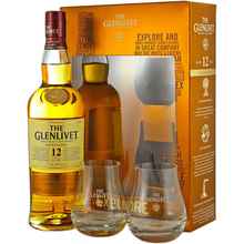 Виски шотландский «Glenlivet 12 Years Old Excellence» + 2 бокала в подарочной упаковке