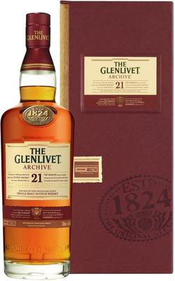 Виски шотландский «Glenlivet 21 Years Old Archive» в подарочной упаковке