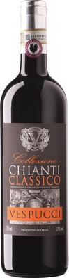 Вино красное сухое «Chianti Classico Vespucci, 0.75 л» 2016 г.