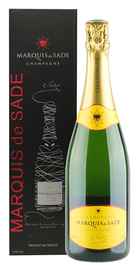 Шампанское белое брют «Marquis de Sade» в подарочной упаковке