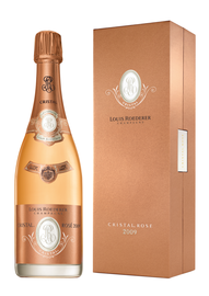 Шампанское розовое брют «Louis Roederer Cristal Rose, 0.75 л» 2008 г., в подарочной упаковке