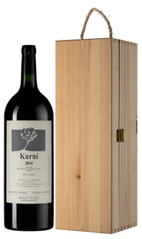 Вино красное полусладкое «Kurni» 2014 г., в деревянной подарочной упаковке